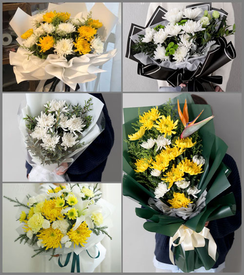 广东揭阳市揭东区埔田镇老龙村白事花束代送
